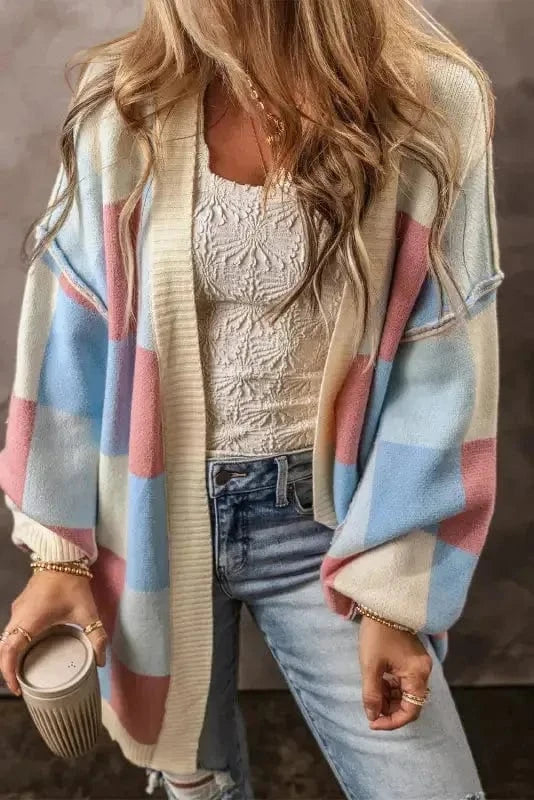 Cardigans Monochrome Mosaic Slouch Cardigan