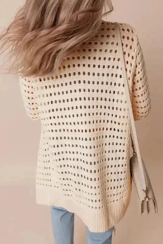 Cardigans Open Knit Duster Cardigan
