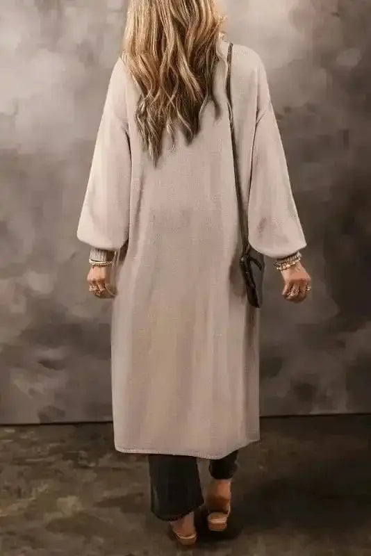 Snuggle soft duster cardigan back view — Fashionfitz UK