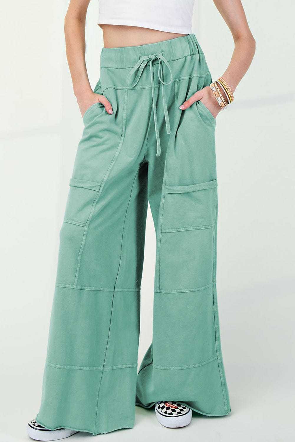 Cargo Pants Fashionfitz Women's Wide Leg Cargo Pants - Trendy Style