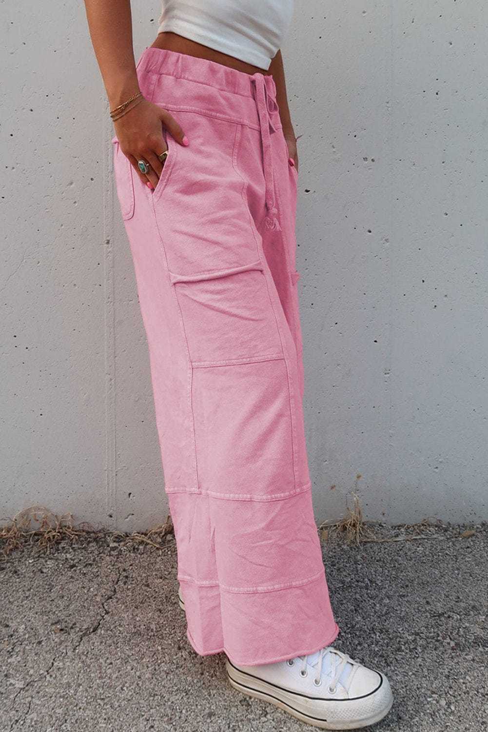 Cargo Pants Fashionfitz Women's Wide Leg Cargo Pants - Trendy Style