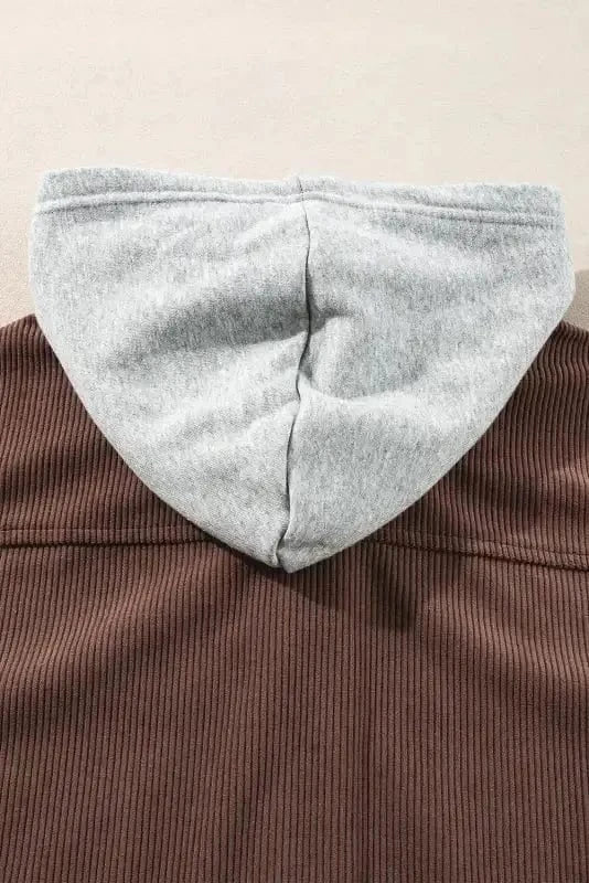 Corduroy Jackets Hooded Corduroy Shacket