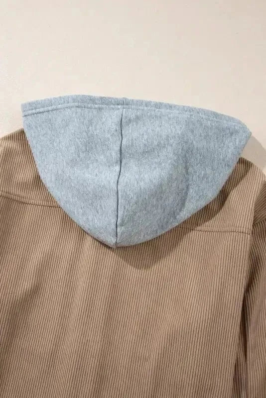 Corduroy Jackets Hooded Corduroy Shacket