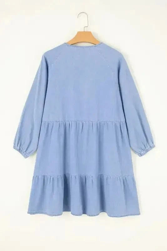 Denim Dresses Chambray Charm Mini Dress