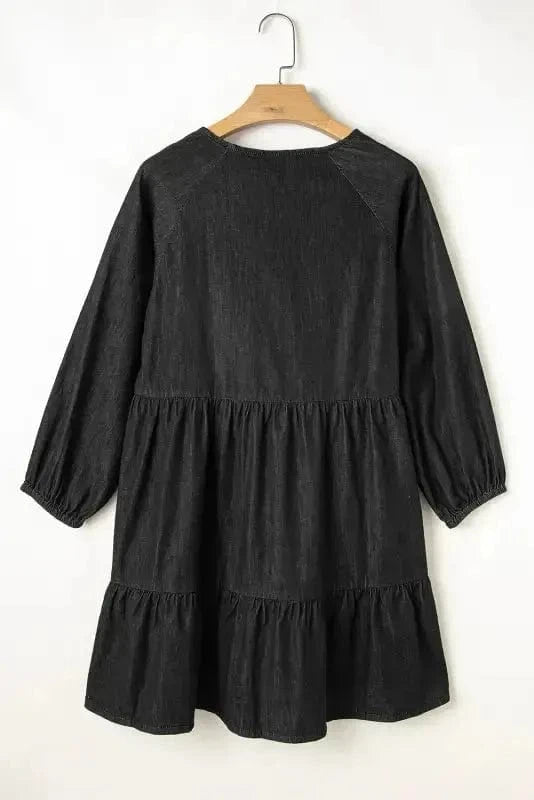 Denim Dresses Chambray Charm Mini Dress