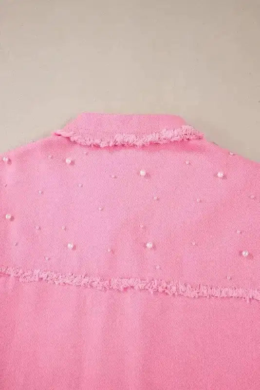 Denim jackets Pearl Beaded Denim Jacket