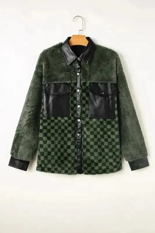 Fleece Jackets Lattice Leisure Fleece Jacket