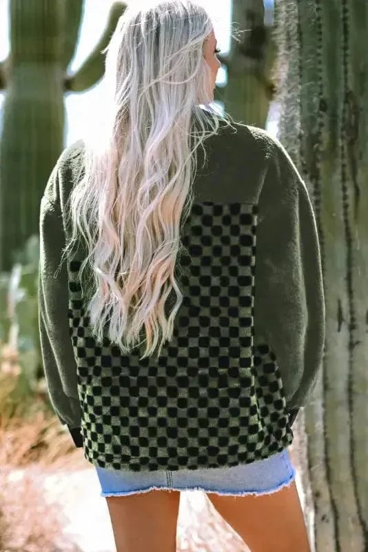 Fleece Jackets Lattice Leisure Fleece Jacket