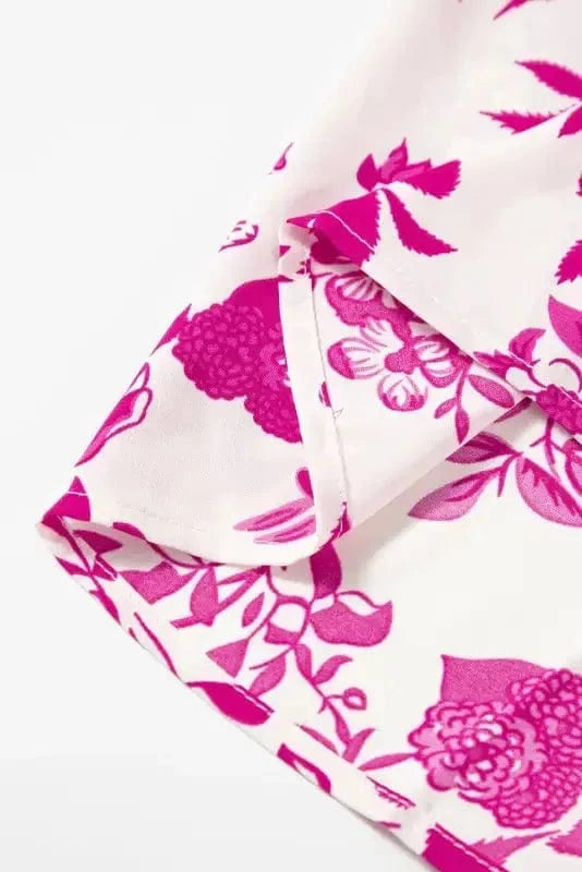 Floral Blouses Floral Finesse Keyhole-Back Blouse