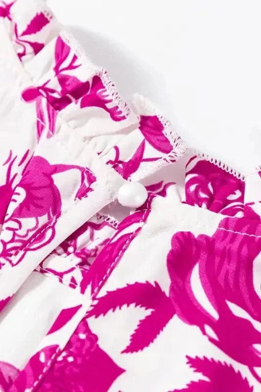 Floral Blouses Floral Finesse Keyhole-Back Blouse