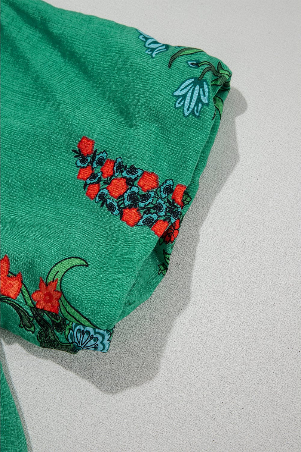 Floral Blouses Lush Floral Short Sleeve Blouse – Women’s Boho Summer Top