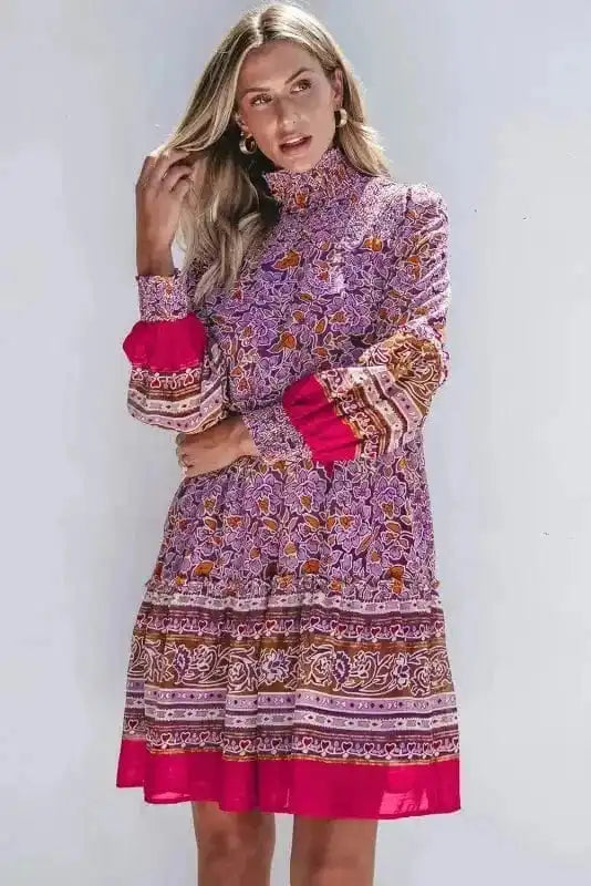 Floral Dresses Autumn Bloom Mini Dress