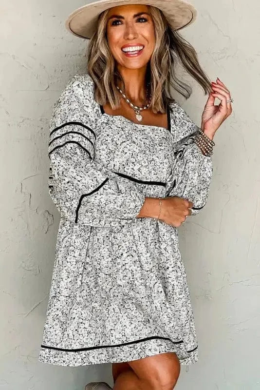 Floral Dresses Blossom Elegance Mini Dress