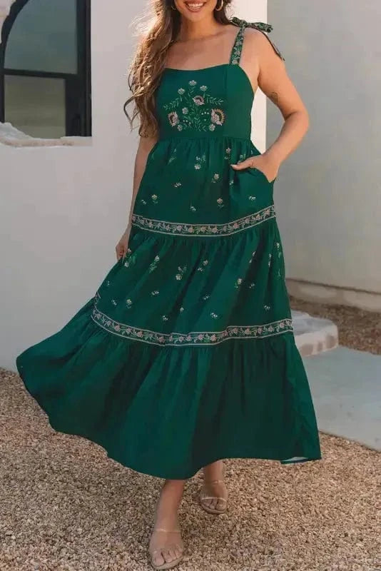 Floral Dresses Bohemian Bloom Maxi Dress