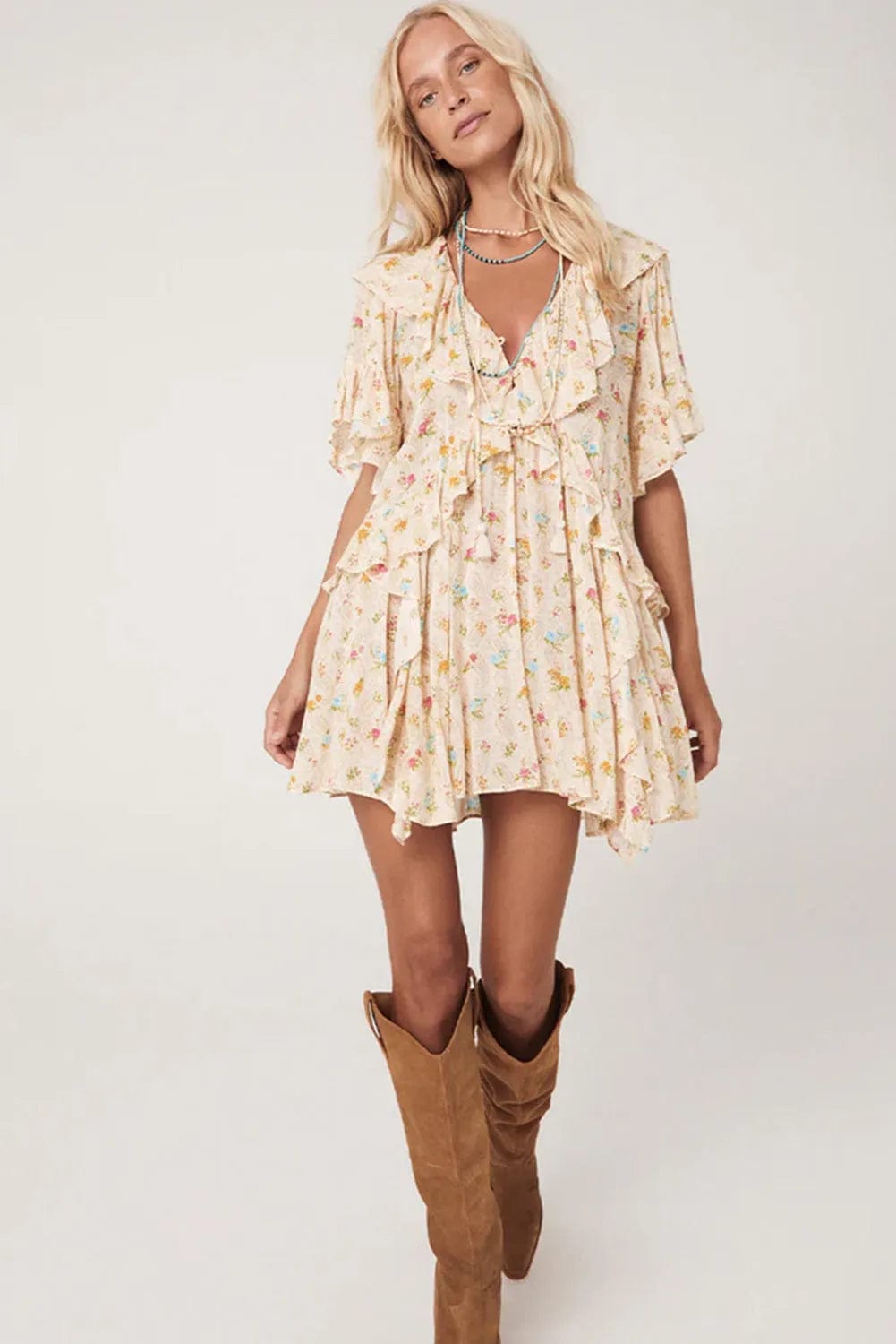 Floral Dresses Bohemian Glow Mini Dress