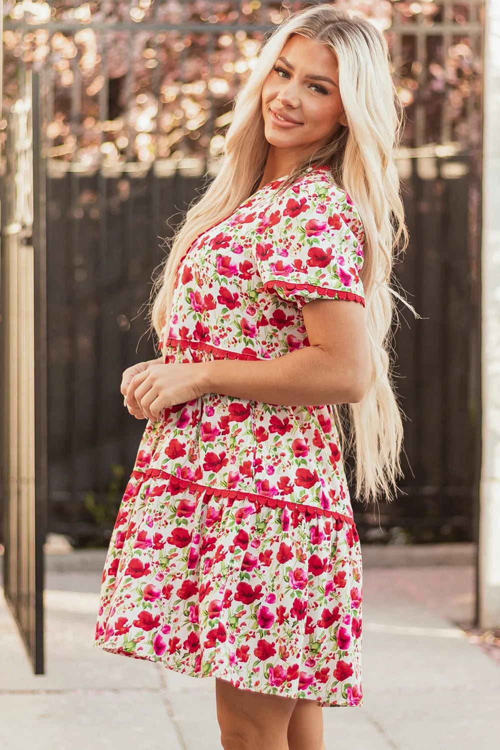 Floral Dresses Boho Bloom Tiered Dress