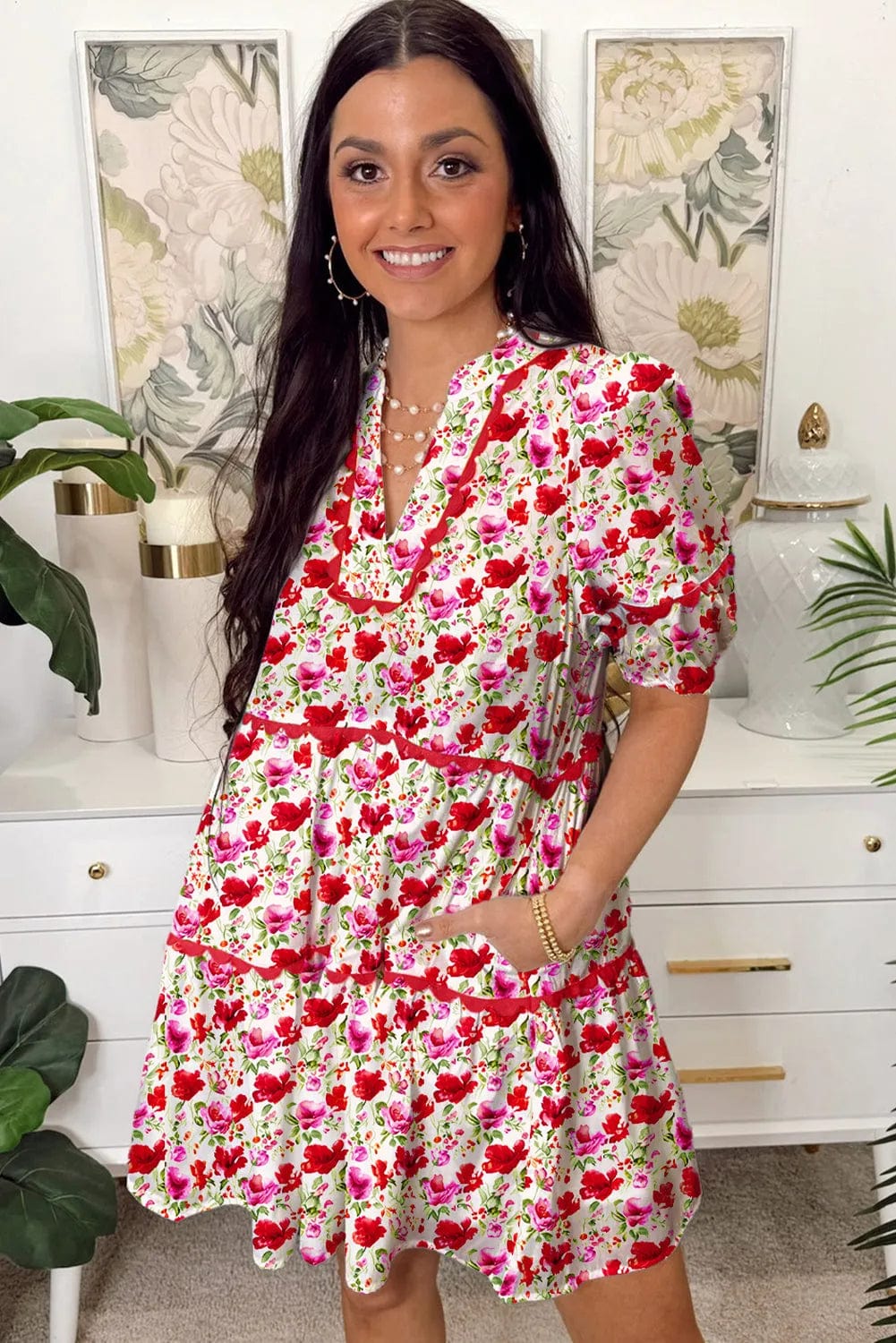 Floral Dresses Boho Bloom Tiered Dress