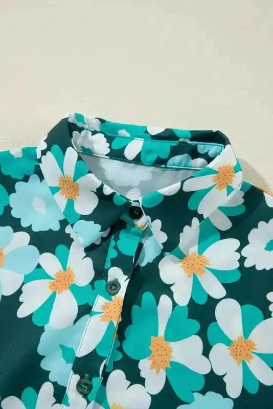 Floral Dresses Fleur Chic Frolic Shirt Dress