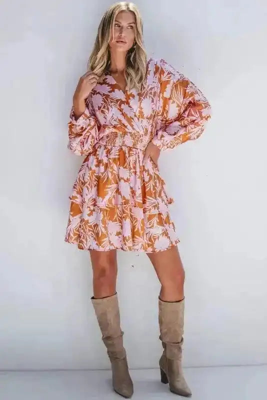 Floral Dresses Rosette Whimsy Smocked Dress
