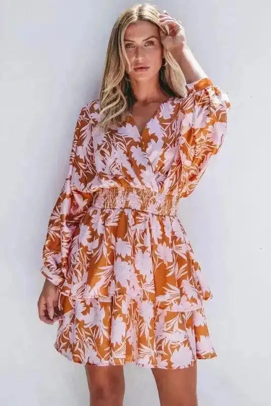 Floral Dresses Rosette Whimsy Smocked Dress