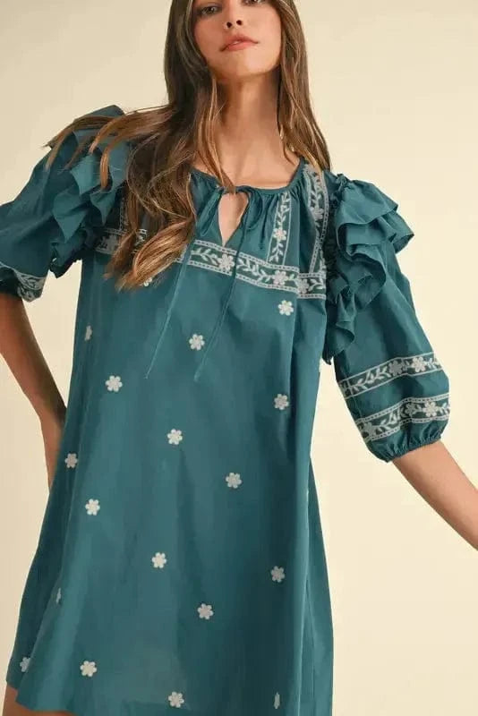 Floral Dresses Skobeloff Boho Chic Mini Dress