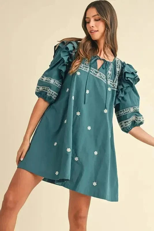 Floral Dresses Skobeloff Boho Chic Mini Dress