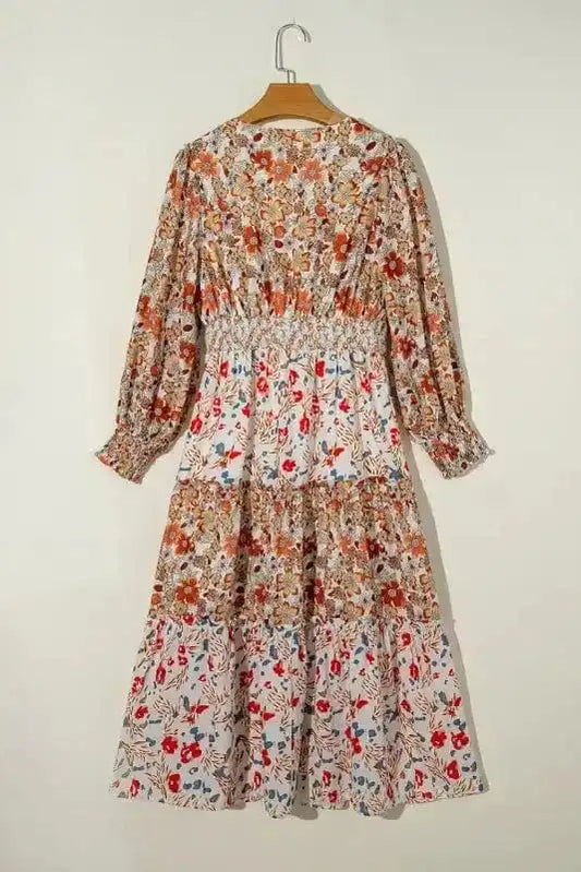 Floral Dresses Vintage Bloom Layered Dress