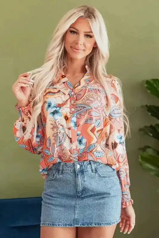 Floral Shirts Floral Sunset Loose Fit Shirt