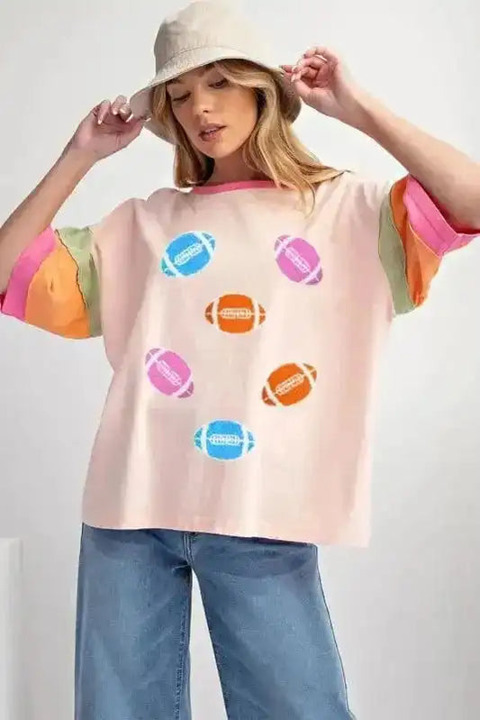 Graphic Tees Lineout Chenille Block Rugby T-Shirt