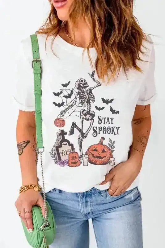 Graphic Tees STAY SPOOKY Graphic Halloween T-Shirt