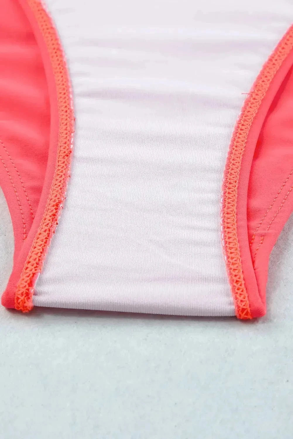 High Waist Swimsuits Scalloped Criss-Cross High Waist Bikini Set