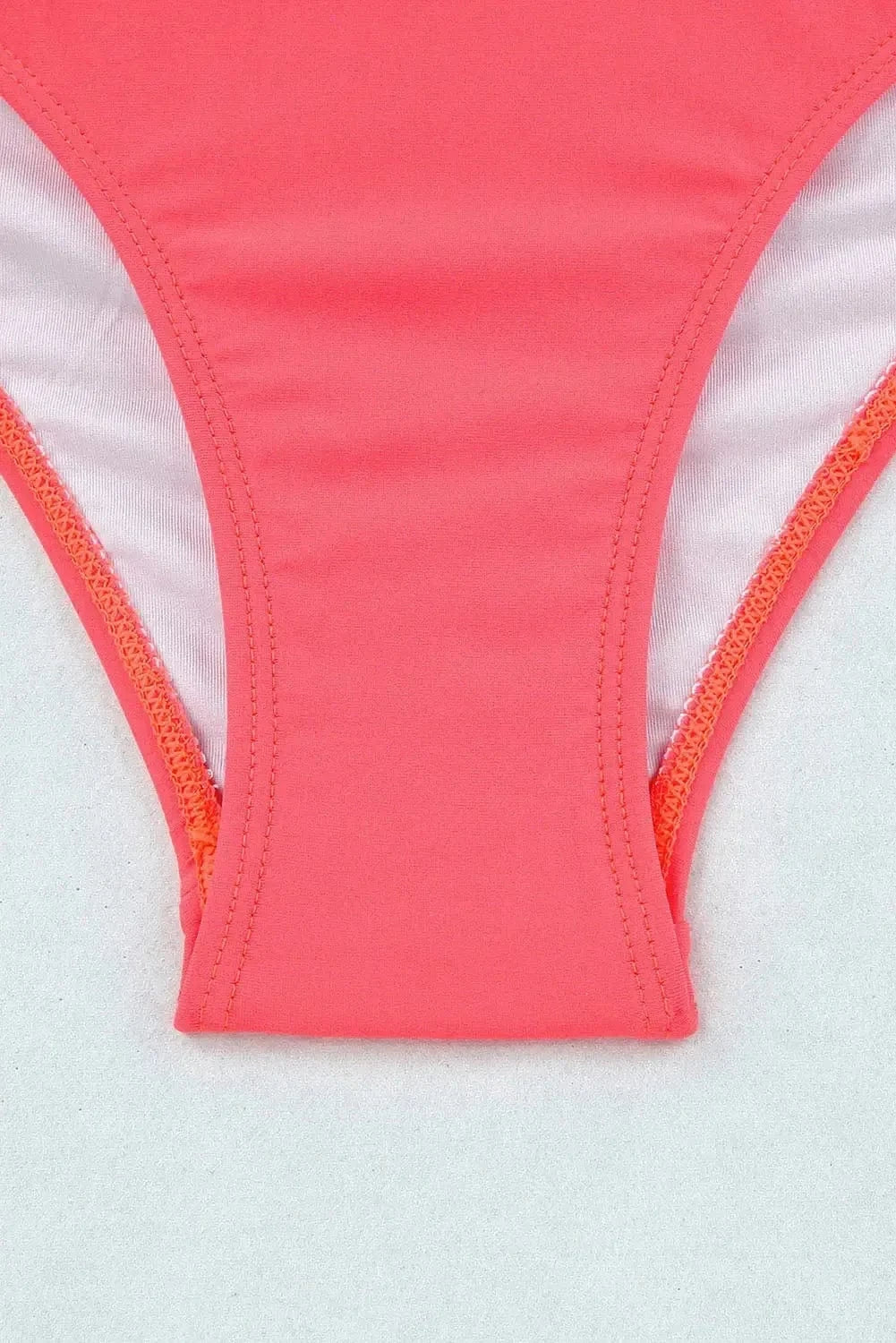 High Waist Swimsuits Scalloped Criss-Cross High Waist Bikini Set