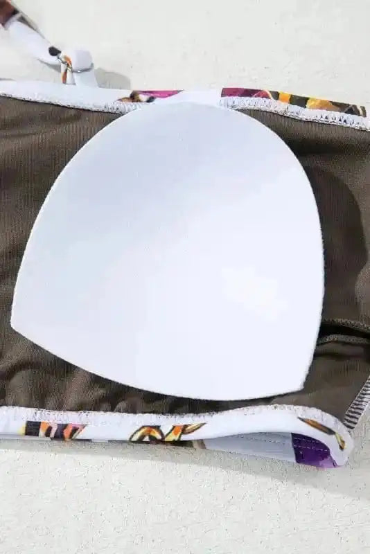 High Waisted Swimsuit Abstract Beauty Bikini