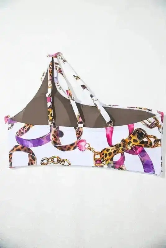 High Waisted Swimsuit Abstract Beauty Bikini