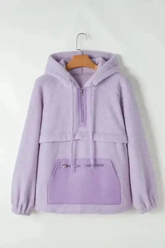 Hoodies Comfort Clasp Fuzzy Hoodie