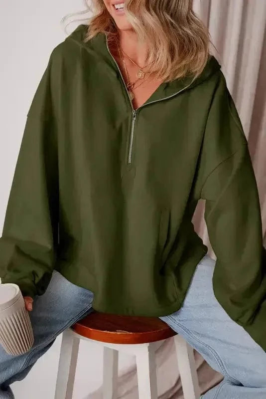 Hoodies Cozy Kangaroo Pocket Fleece Hoodie