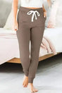 Joggers Dark Brown / S / 90%Polyester+10%Elastane Cocoa Comfort Drawstring Joggers