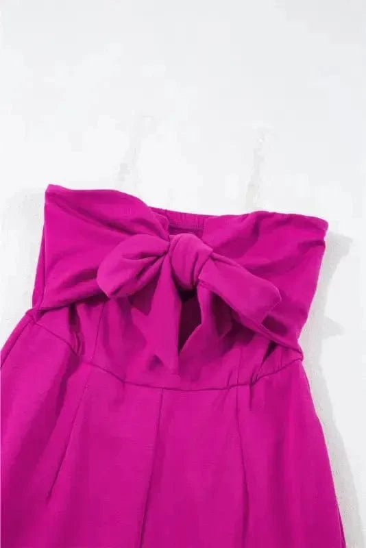 Jumpsuits Fuchsia Flair Strapless Jumpsuit