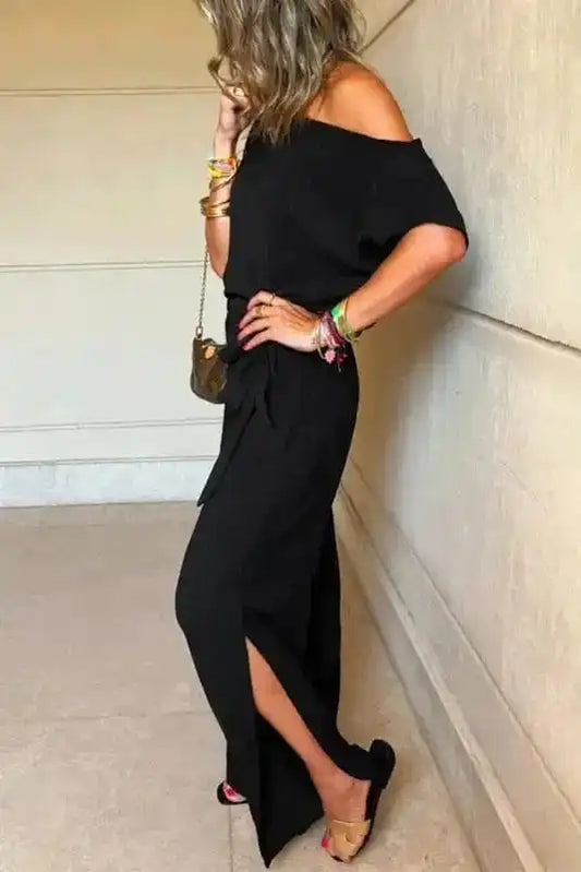 Jumpsuits Shadow Check One Shoulder Jumpsuit