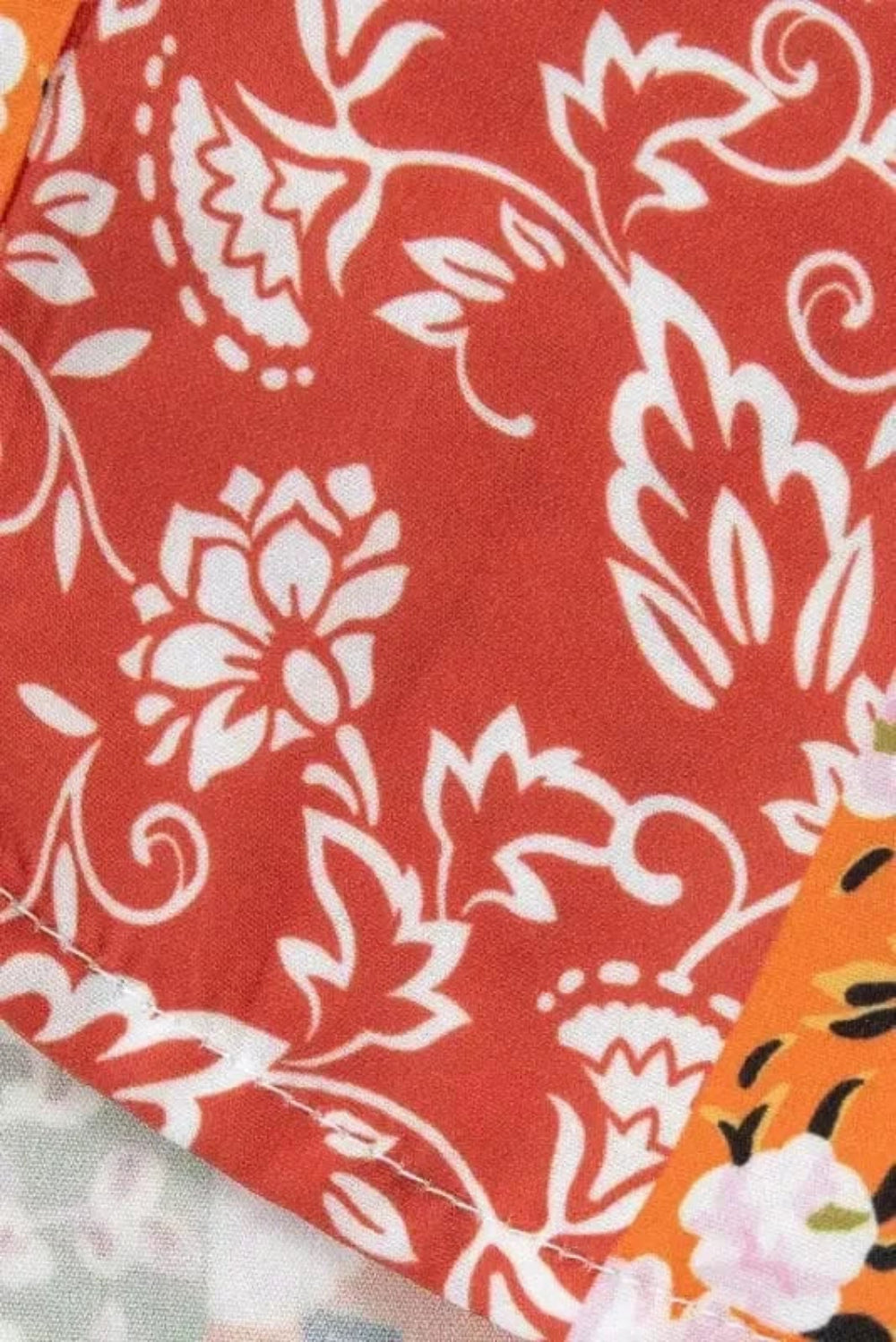 Kimonos White / ONE SIZE / 100%Polyester Floral Mosaic Open Kimono