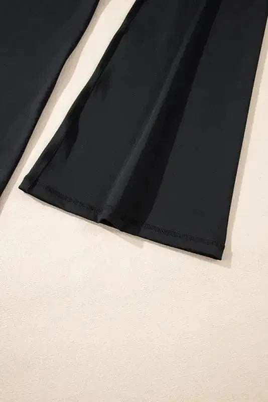 Leggings V-Curve Black Flared Leggings