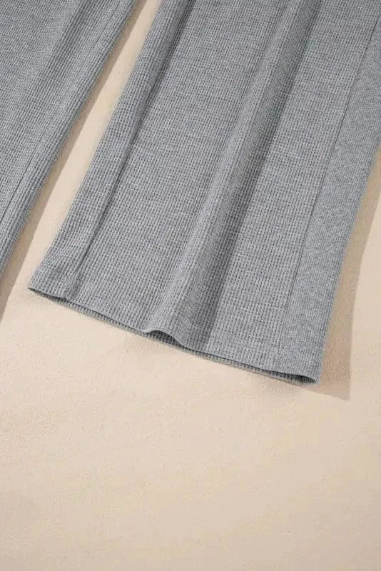 Lounge Trousers Relax & Rise Waffle Knit Trousers