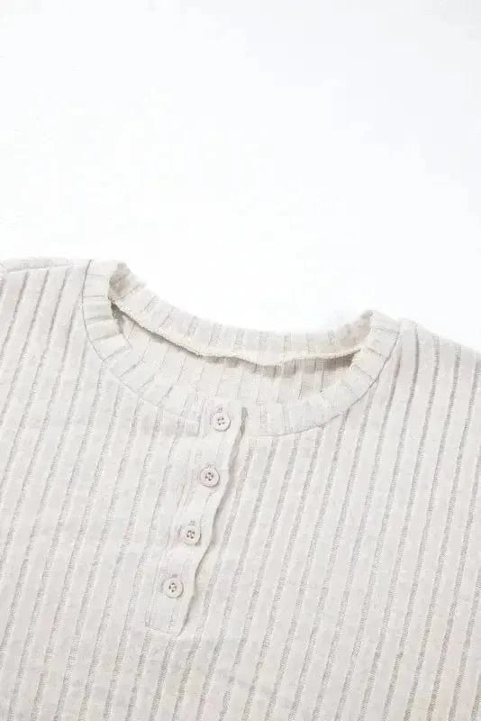 Loungewear Apricot Ribbed Lounge Set for Relaxed Style