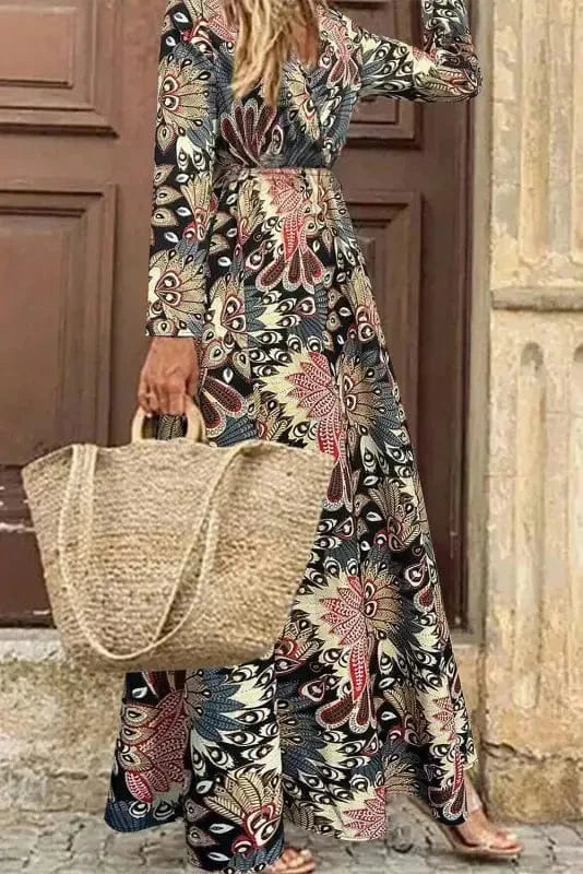 Maxi Dresses Blossom Elegance Maxi Wrap Dress
