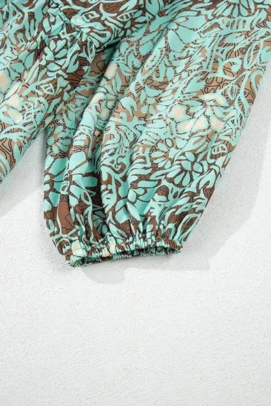 Maxi Dresses Boho Floral Maxi Dress - Open Back