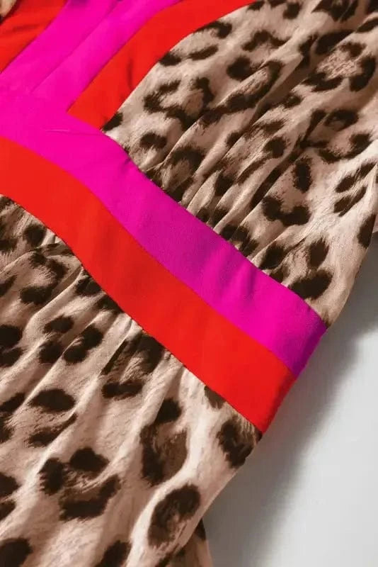 Maxi Dresses Leopard Mosaic Maxi Dress