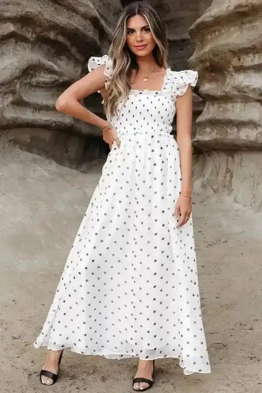 Maxi Dresses Polka Dot Elegance Maxi Dress