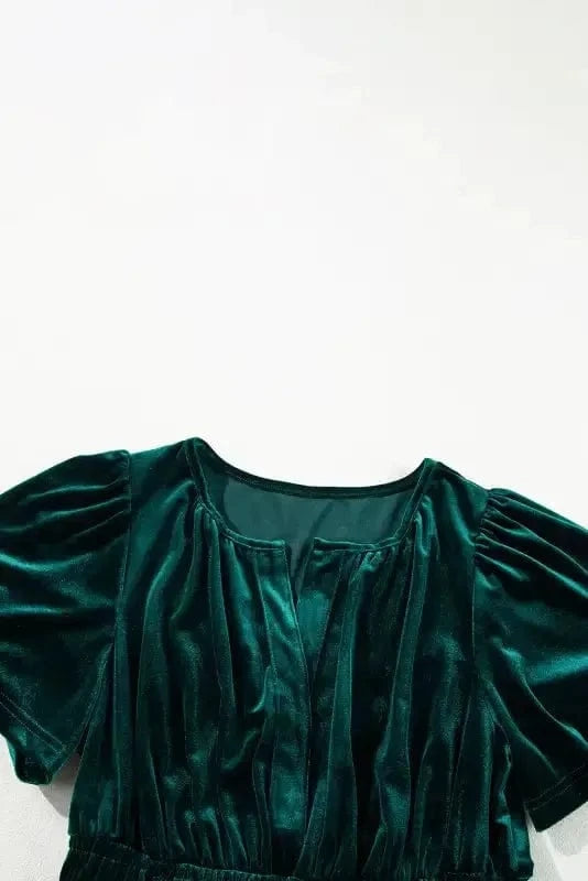 Maxi Dresses Velvet Rhapsody Tiered Maxi Dress - Evergreen