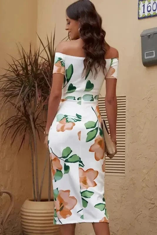 Midi Dresses Blossom Midi Bodycon Dress