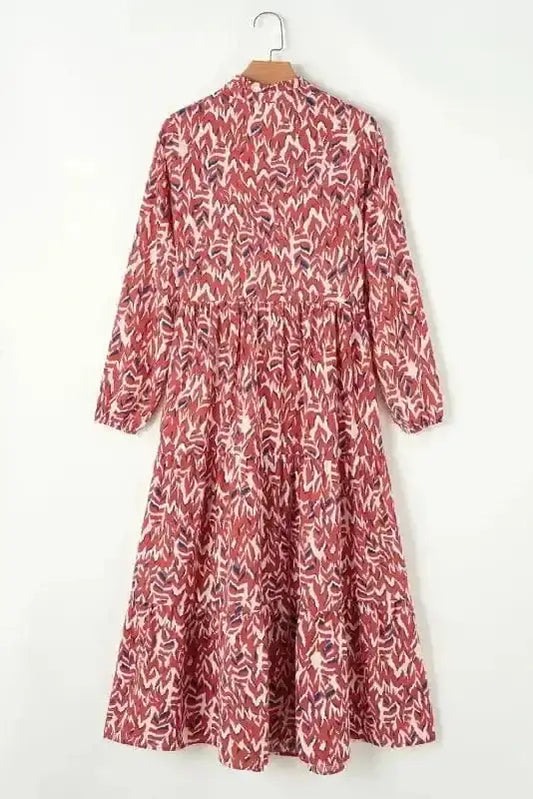 Midi Dresses Sunset Silhouette Pleated Midi Dress